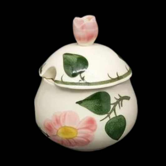 Villeroy & Boch Wildrose: Marmeladedose / Geleedose / Zuckerdose - neu (7120760537225)