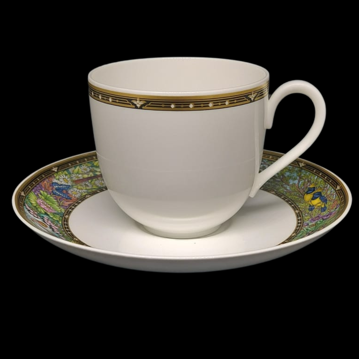 Villeroy & Boch Vie Sauvage: Kaffeetasse / Tasse mit Unterteller (8772908253508)