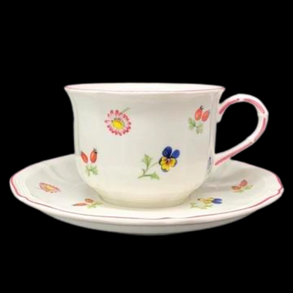 Villeroy & Boch Petite Fleur: Jumbotasse / Frühstückstasse mit Unterteller (7121059479689)