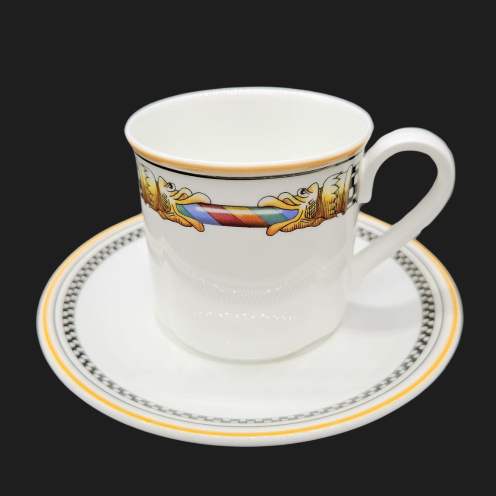 Villeroy & Boch Ornamento: Kaffeetasse / Tasse mit Unterteller (8871201472836)
