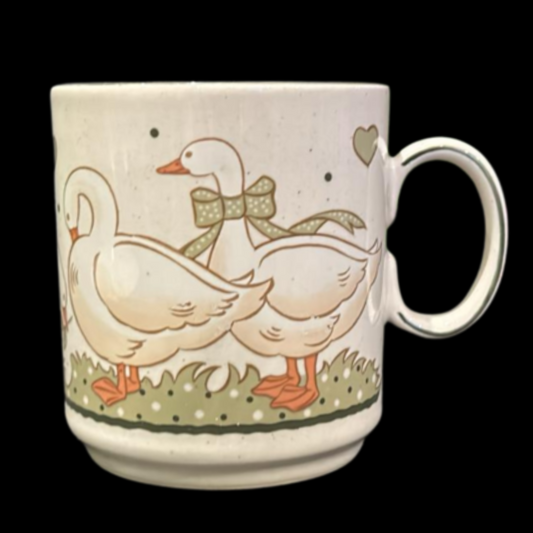 Pfalzkeramik Gänseglück: Kaffeebecher / Henkelbecher (9064785346884)
