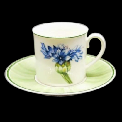 Villeroy & Boch Flora: Kaffeetasse / Tasse mit Unterteller - Bleuet (7120982638729)