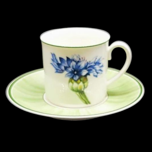 Villeroy & Boch Flora: Kaffeetasse / Tasse mit Unterteller - Bleuet (7120982638729)