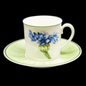 Villeroy & Boch Flora: Kaffeetasse / Tasse mit Unterteller - Bleuet (7120982638729)