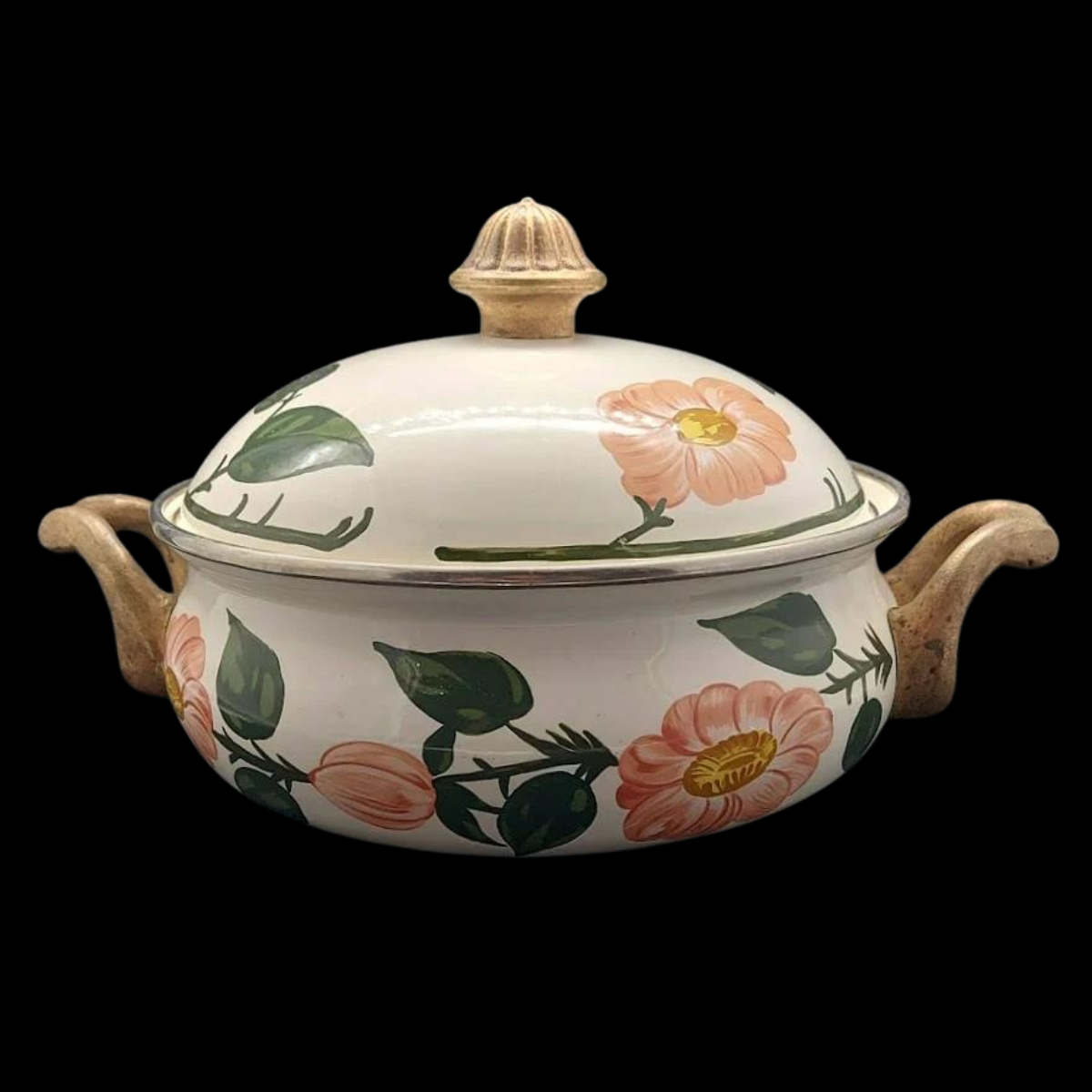 Villeroy & Boch Wildrose: Kochtopf / Topf / Fleischtopf mit Deckel 22 cm (7121005674633)