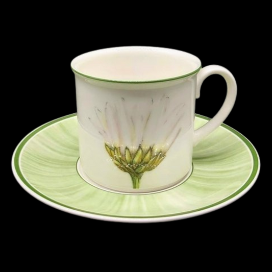 Villeroy & Boch Flora: Kaffeetasse / Tasse mit Unterteller - Marguerite (7120982376585)