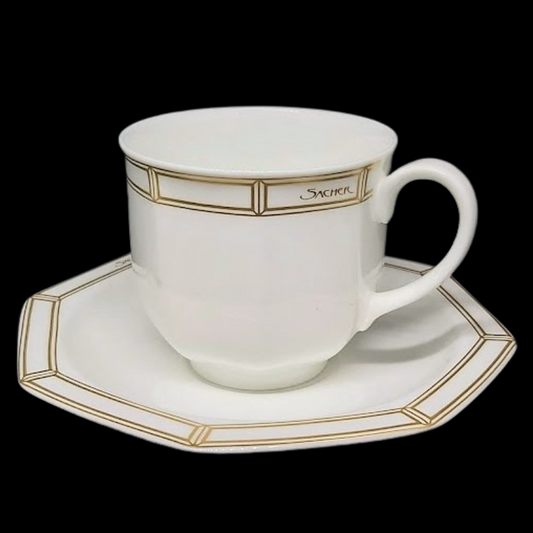 Villeroy & Boch Astoria Sacher: Kaffeetasse / Tasse mit Unterteller - neu (7121113088137)