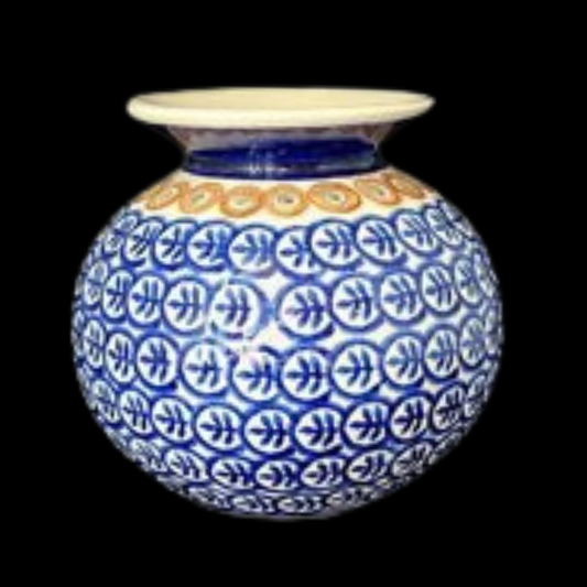 Bunzlau: Vase / Blumenvase, bauchig - 12 cm (8732609249604)
