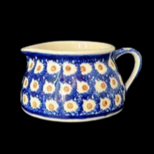 Bunzlau: Krug, niedrig, Pfauenauge - 6 cm (8732577857860)