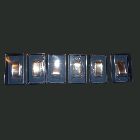 Gebrüder Reiner: 6 Serviettenringe mit 90g Silberauflage neu OVP (7120725934217)