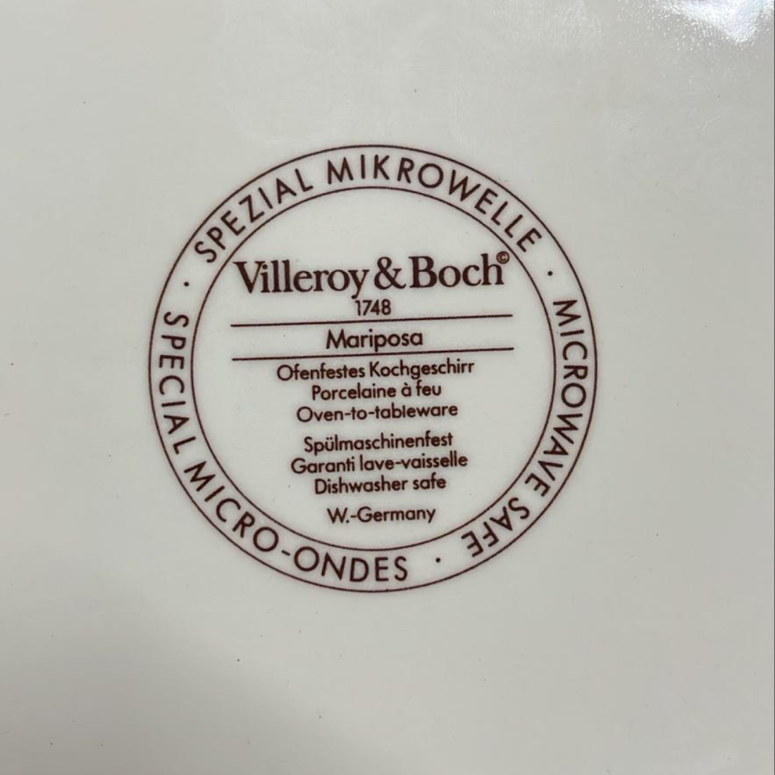 Villeroy & Boch Mariposa: Ofenform / Mikrowellenform, viereckig (15190514270532)
