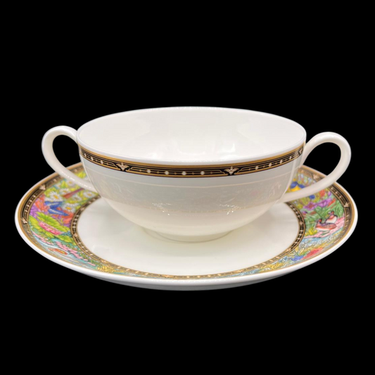 Villeroy & Boch Vie Sauvage: Suppentasse mit Unterteller - neu (15231319081284)