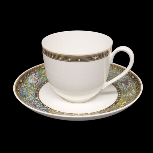 Villeroy & Boch Vie Sauvage: Mokkatasse / Espressotasse mit Unterteller (8772980703556)