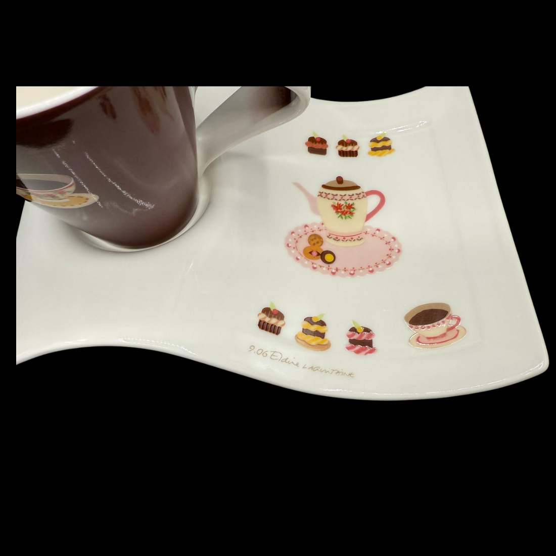 Villeroy & Boch New Wave: Kaffeetasse - Cupcake / Tasse mit Unterteller (15100603924804)