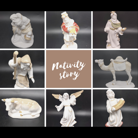 Villeroy & Boch Nativity Story: acht Figuren Krippe / Weihnachten / Sammlung (7120958488713)