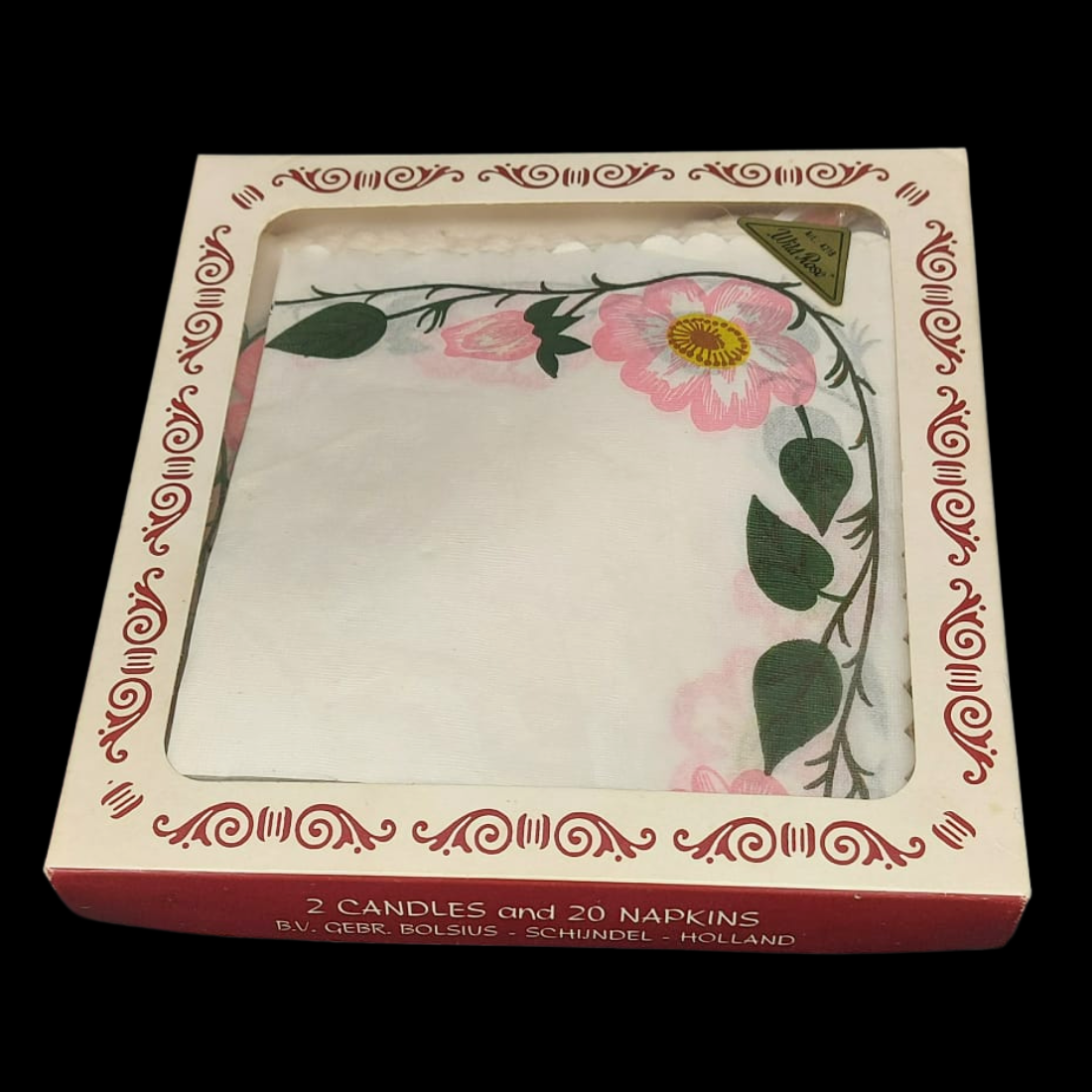 Villeroy & Boch Wildrose: Packung Papierservietten und 2 Kerzen (8742330728772)