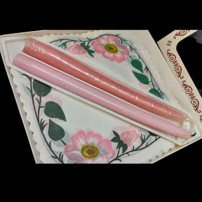 Villeroy & Boch Wildrose: Packung Papierservietten und 2 Kerzen (8742330728772)