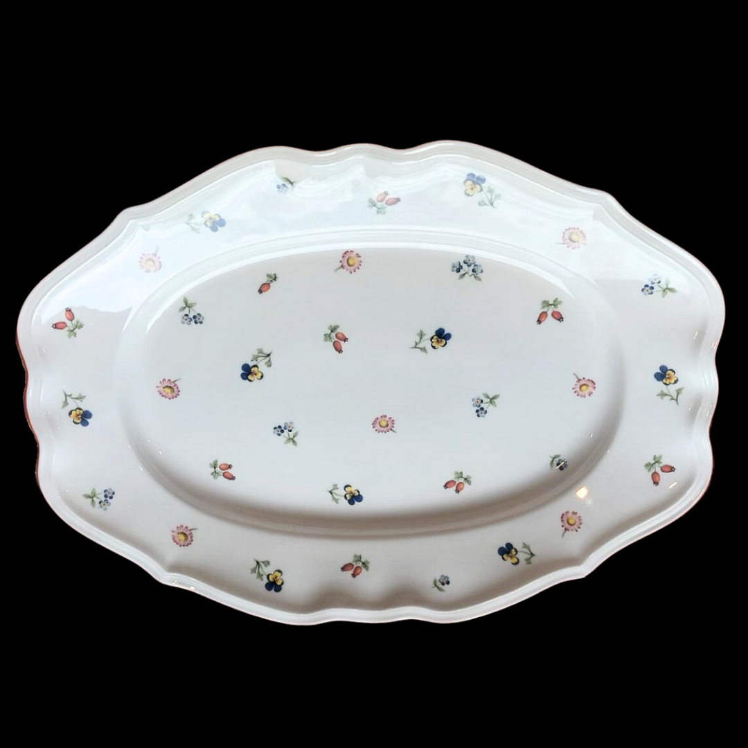 Villeroy & Boch Petite Fleur: Fleischplatte / Platte 42 cm Premium Por – Porzellanladen Gabi Schmitt