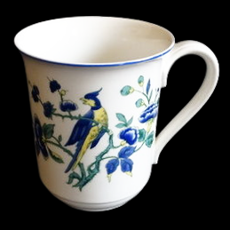 Villeroy & Boch Phoenix blau Malva: Henkelbecher / Kaffeebecher - neuwertig