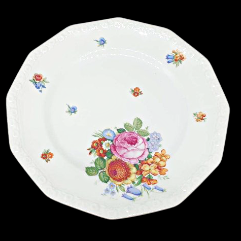 Rosenthal Maria Weiß Sommerstrauß: Kuchenteller / Frühstücksteller