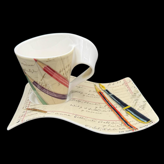 Villeroy & Boch New Wave: Füller - Cupcake / Tasse mit Unterteller (15100656484676)