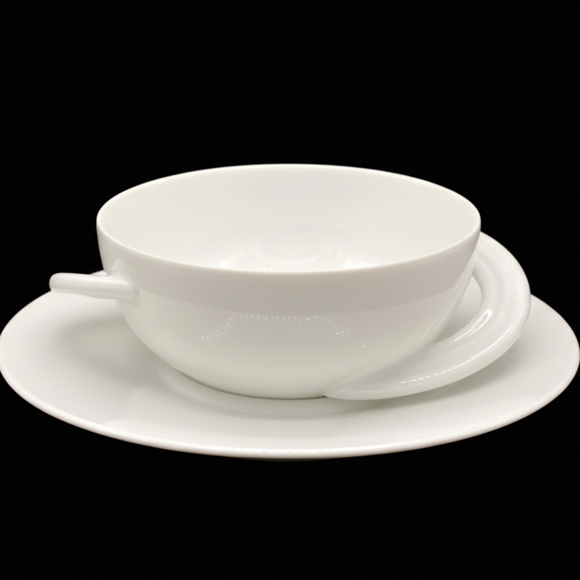 Rosenthal Studio Line Cupola Weiß: Suppentasse mit Unterteller