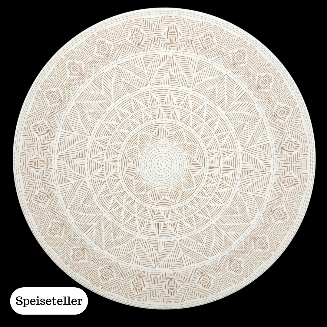 Villeroy & Boch Algo Maroon: Platzteller, Speiseteller, Kuchenteller Brotteller braun - neu (14916756799812)