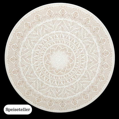 Villeroy & Boch Algo Maroon: Platzteller, Speiseteller, Kuchenteller Brotteller braun - neu (14916756799812)
