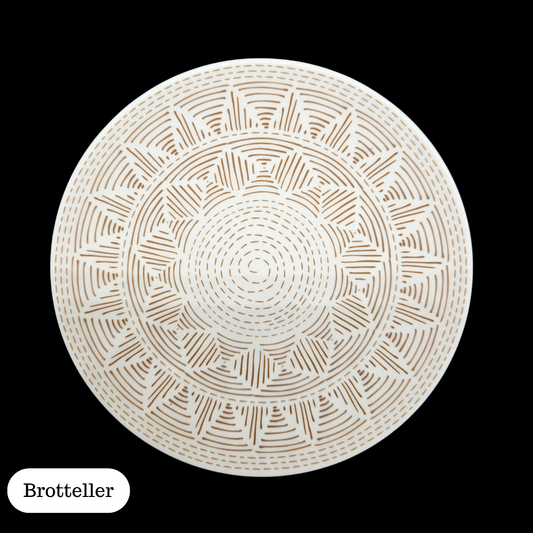 Villeroy & Boch Algo Maroon: verschiedene Teller braun - neu (14916756799812)