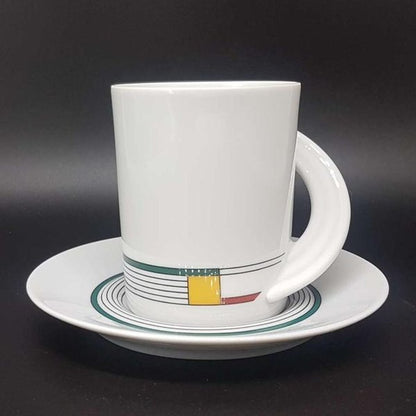 Rosenthal Studio Line Cupola Veltins: Kaffeetasse / Tasse mit Unterteller