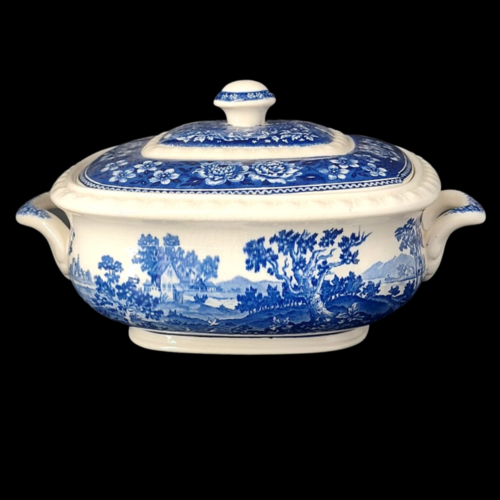 Villeroy & Boch Rusticana blau: Terrine / Suppenterrine / Schüssel mit Deckel (8618038526276)