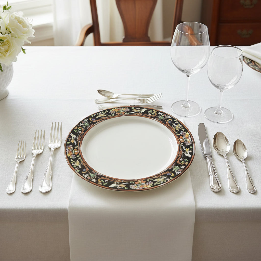 Villeroy & Boch Intarsia: Platzteller / Pizzateller / großer Teller 29 cm (Hotelporzellan)