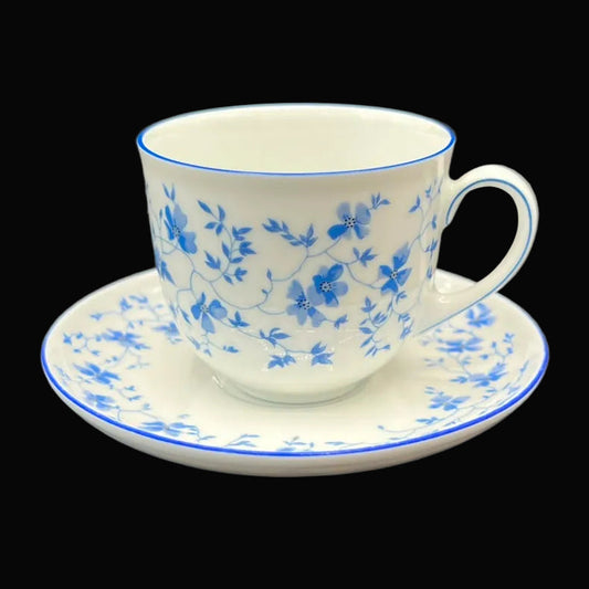 Arzberg Blaublüte: Kaffeetasse / Tasse mit Unterteller