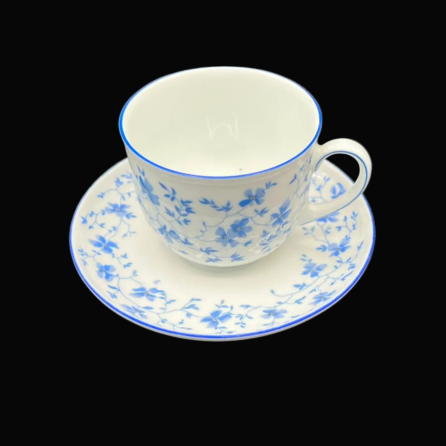 Arzberg Blaublüte: Kaffeetasse / Tasse mit Unterteller