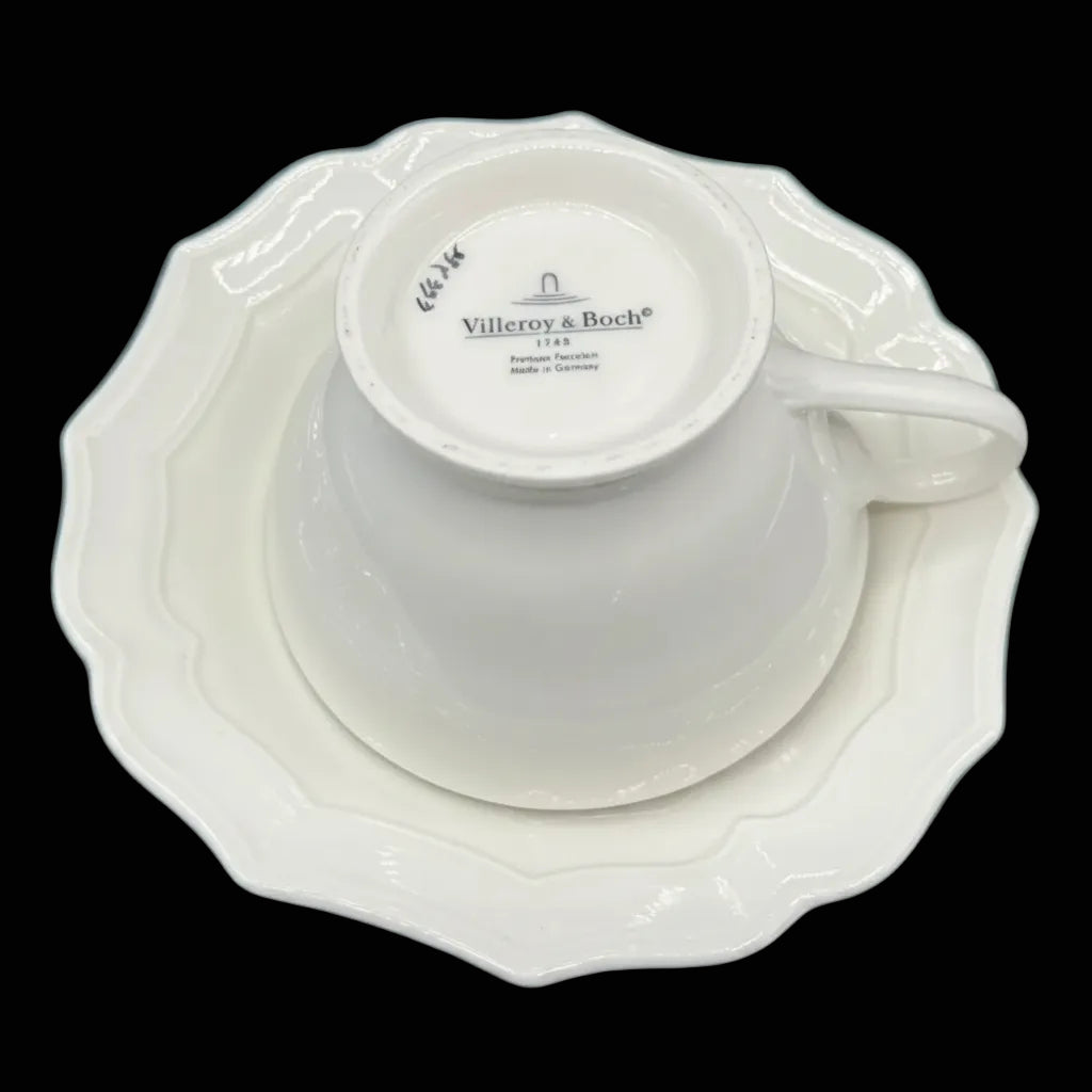 Villeroy & Boch Country Heritage: Jumbotasse / Frühstückstasse / Cappuccinotasse mit Unterteller - neu