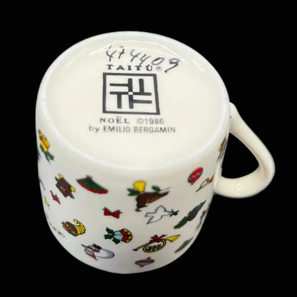 Emilio Bergamin Taitu / Taitù Noël: Mokkatasse / Espressotasse / Tasse 1986