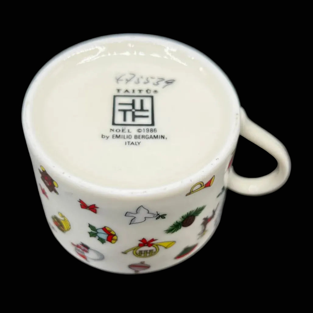 Emilio Bergamin Taitu / Taitù Noël: Kaffeetasse / Tasse 1986