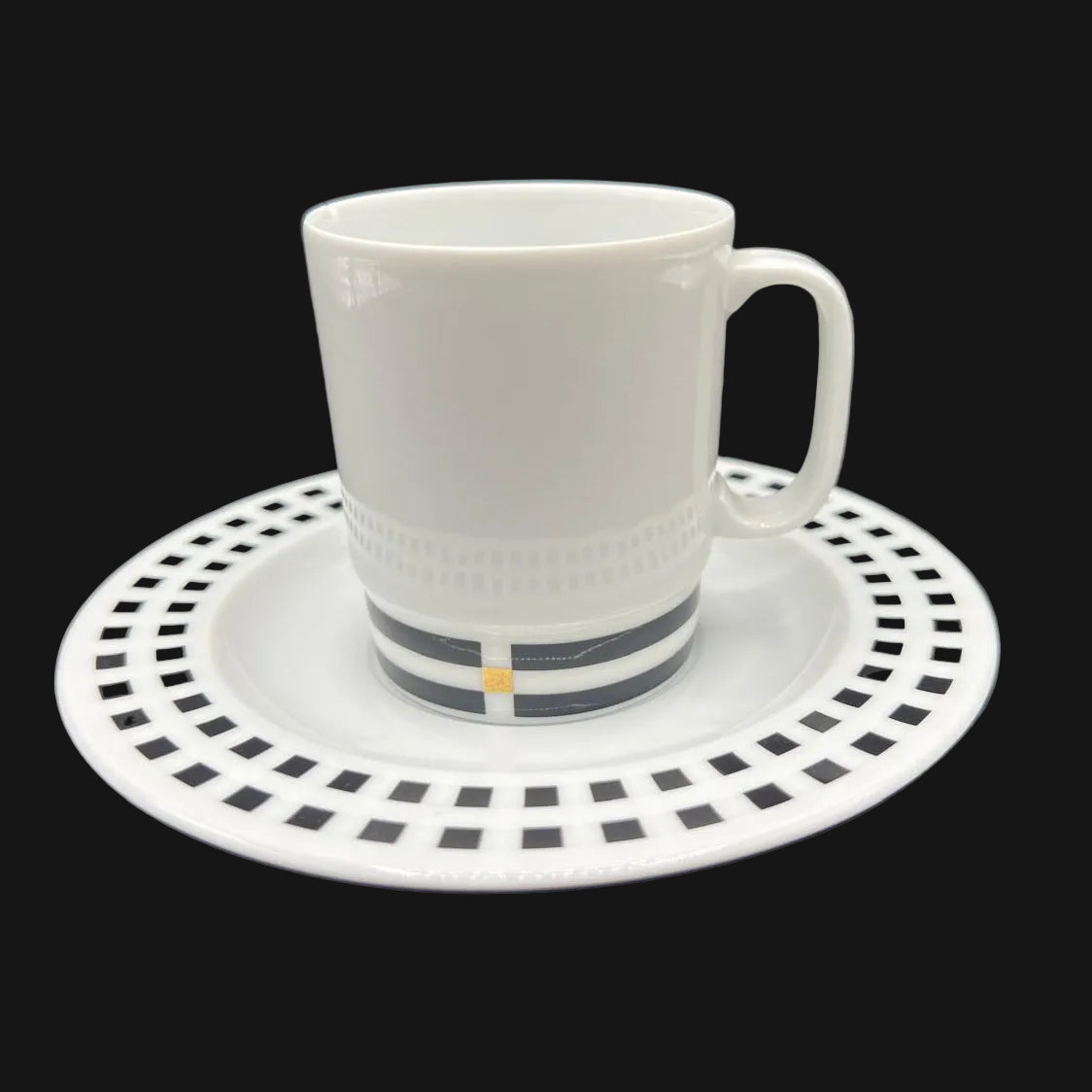 Rosenthal Il Faro Finestra: Kaffeetasse / Tasse mit Unterteller - Aldo Rossi (siehe Beschreibung)