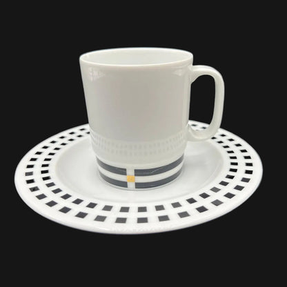 Rosenthal Il Faro Finestra: Kaffeetasse / Tasse mit Unterteller - Aldo Rossi (siehe Beschreibung)