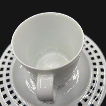 Rosenthal Il Faro Finestra: Kaffeetasse / Tasse mit Unterteller - Aldo Rossi (siehe Beschreibung)