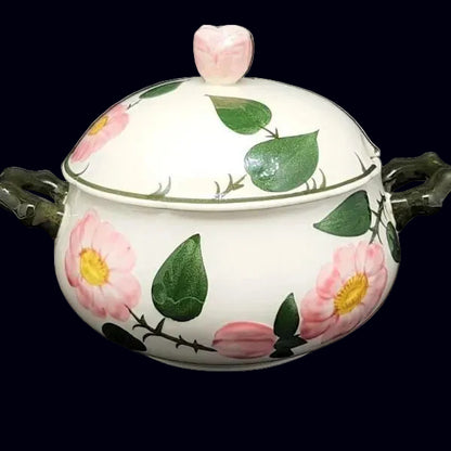 Villeroy & Boch Wildrose: Terrine / Schüssel mit Deckel, mittel - neu