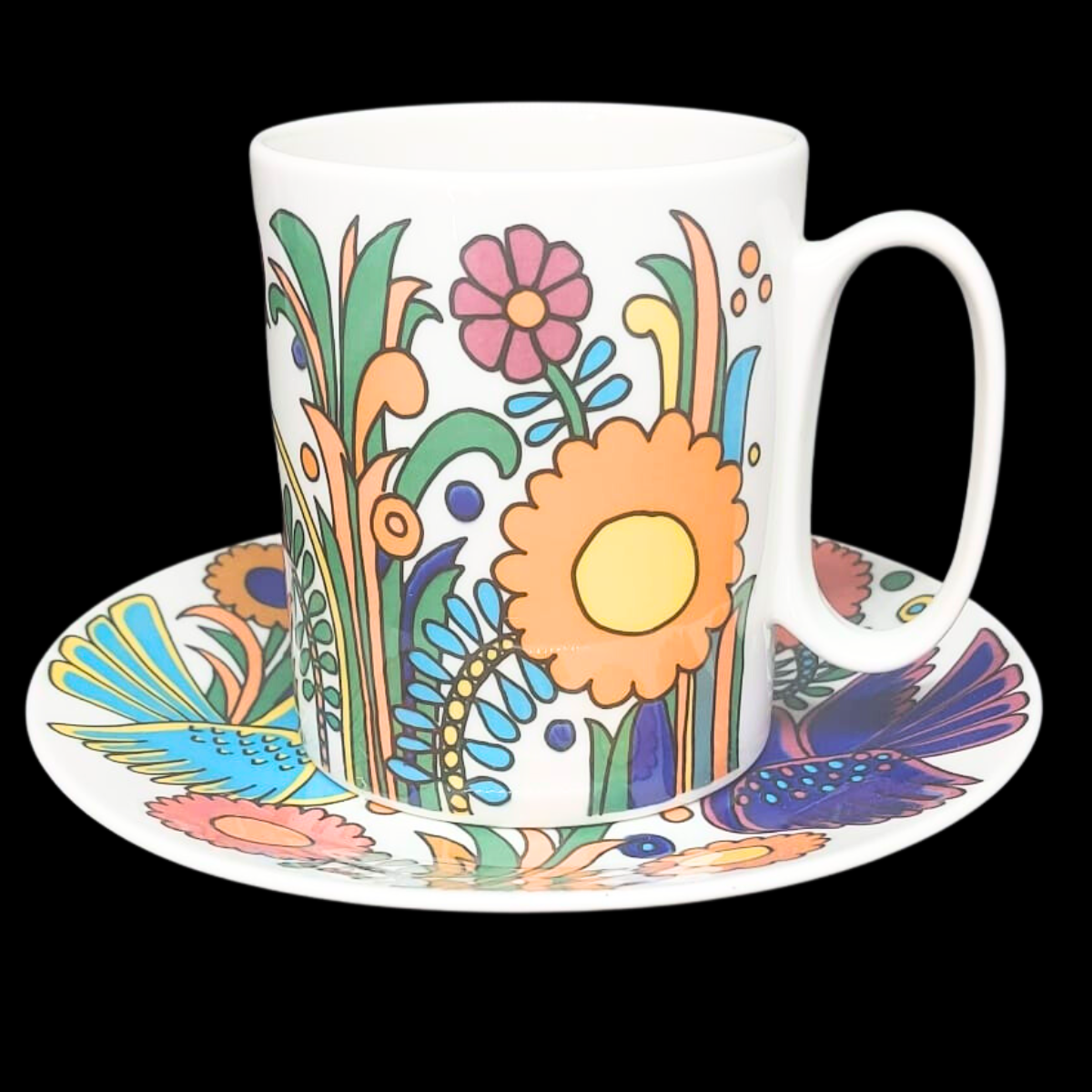 Villeroy & Boch Acapulco: Kaffeebecher / Henkelbecher mit Uteller (neuer Stempel) (7120700604553)