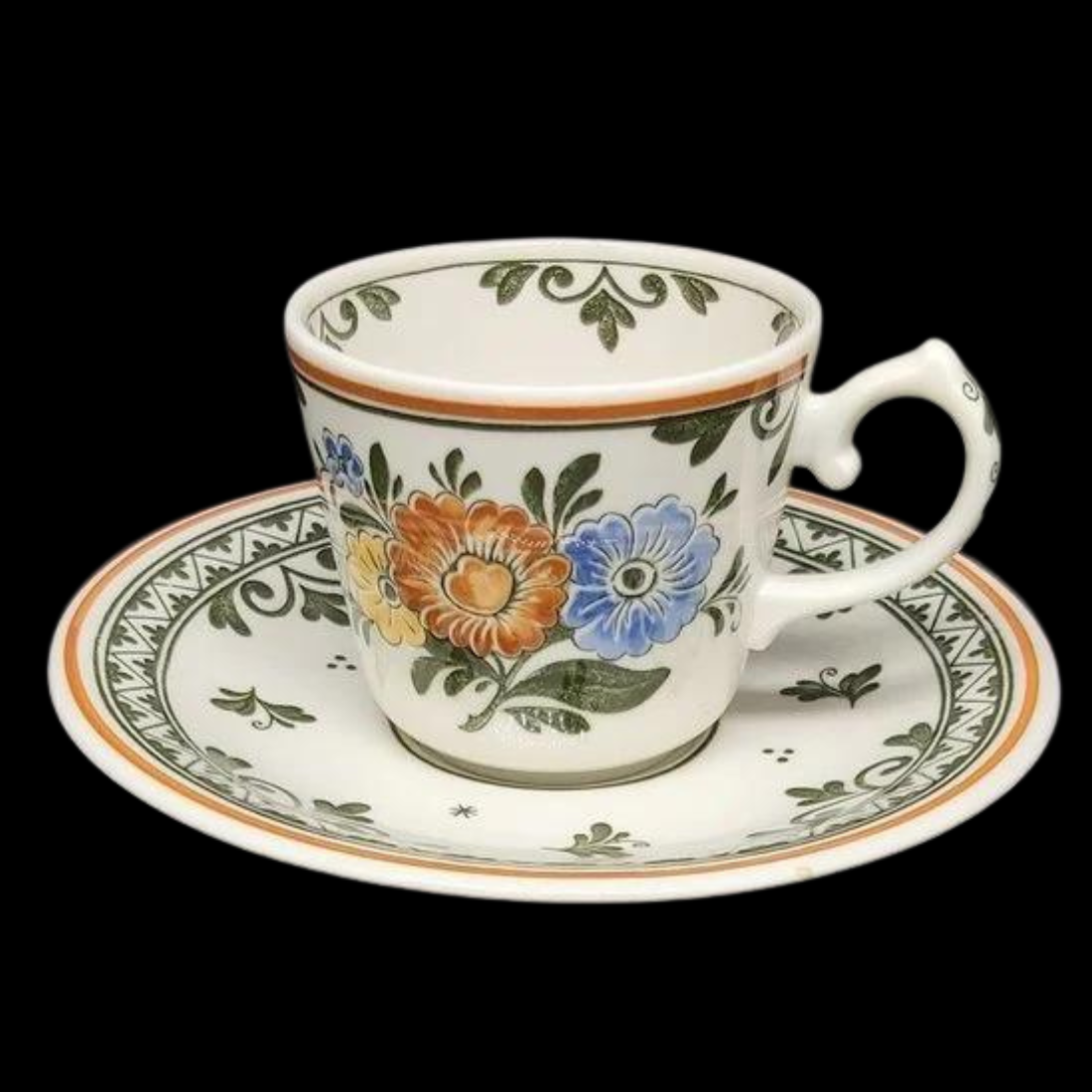 Villeroy & Boch Alt Amsterdam: Kaffeetasse / Tasse mit Unterteller - neu (7120749559945)