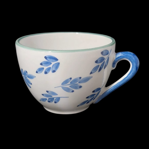 Villeroy & Boch Gallo Switch 3 Portugal: Kaffeetasse / Teetasse / Tasse, Blue Leaves (8642858156356)