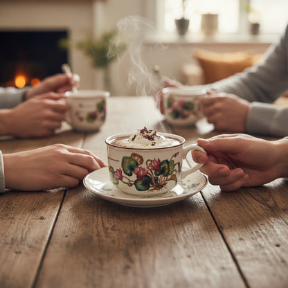 Villeroy & Boch Botanica: Jumbotasse / große Tasse XXL mit Unterteller