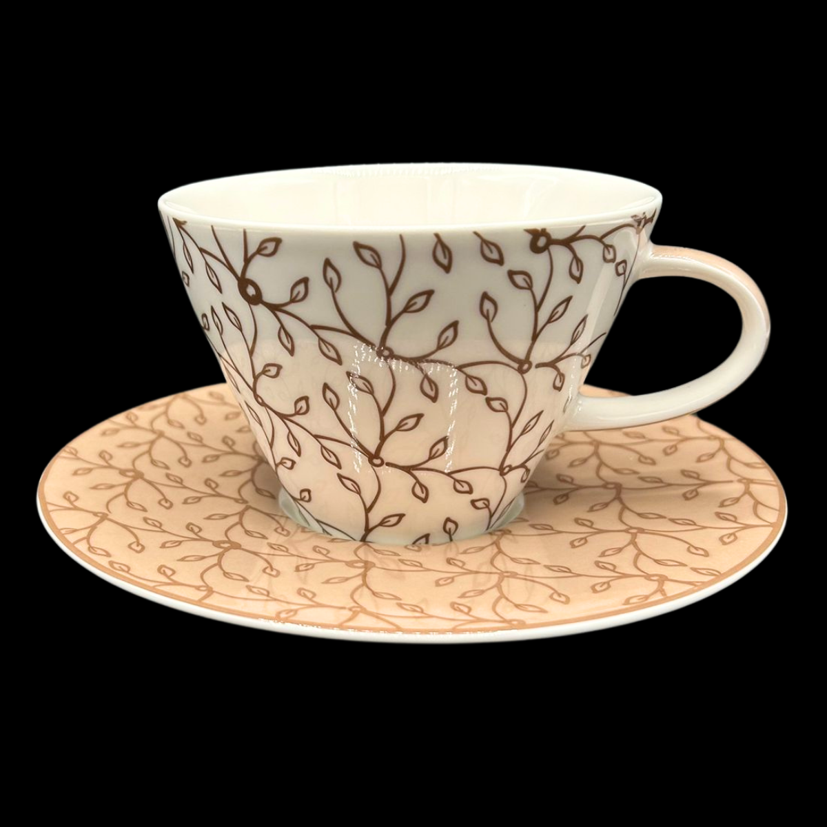 Villeroy & Boch Caffé Club Floral: Cappuchinotasse / Frühstückstasse mit Ut - braun / caramel (8822138110276)