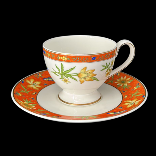 Villeroy & Boch Celine: Kaffeetasse / Tasse mit Unterteller (8611060220228)