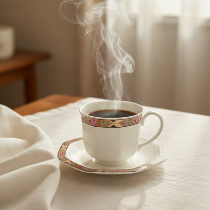 Villeroy & Boch Cheyenne: Kaffeetasse / Tasse mit Unterteller