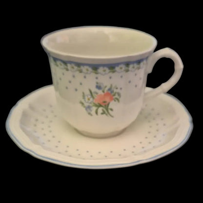 Villeroy & Boch Romantica: Kaffeetasse / Tasse mit Unterteller