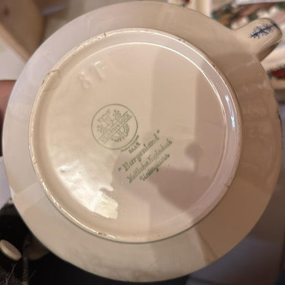 Villeroy & Boch Burgenland Blau: seltene Kanne mit Filter und Deckel (Salam)